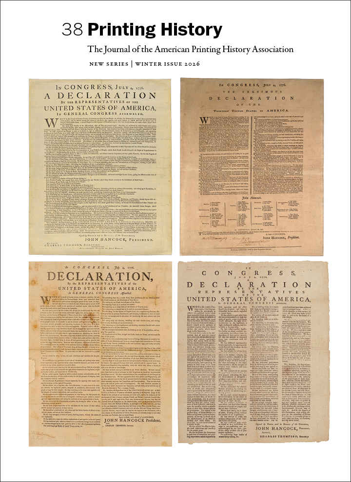 Printing History 38